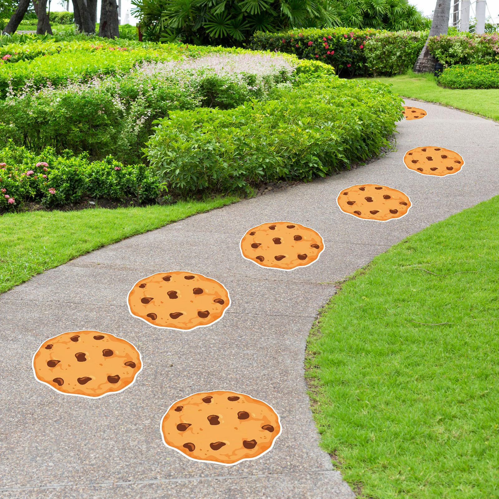 AmazingSpark milk and cookies decal for birthday parties, playful cookie motif enhances photo areas.