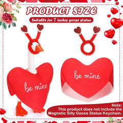 AmazingSpark mini-desk-goose-outfit-red-heart adds charm to your key holder setup