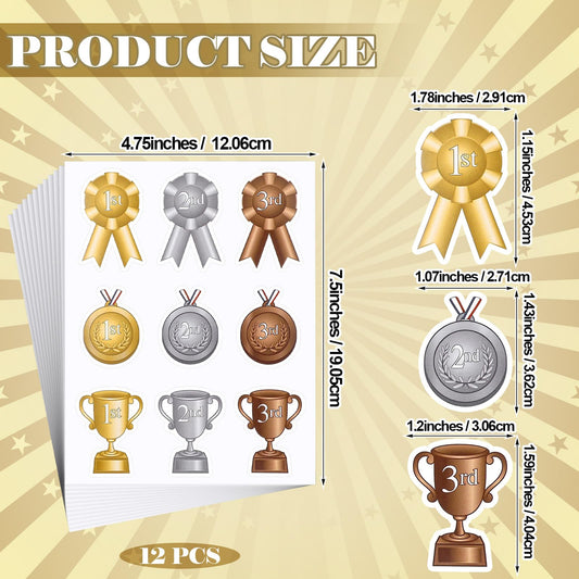 AmazingSpark ribbon rosette design stickers ideal for motivating students.