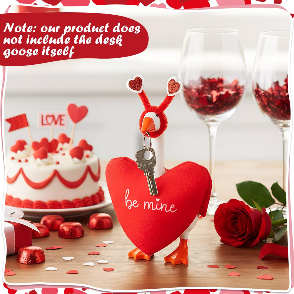 AmazingSpark Valentine-headwear-for-goose offers quick festive dress-up for any workspace