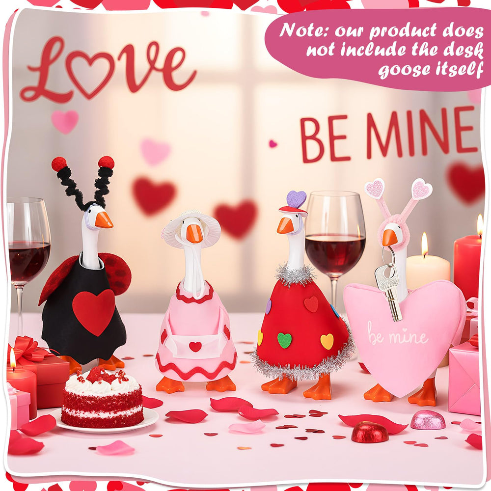 AmazingSpark crystal rose dress outfit creates festive Valentine vibe on a desk