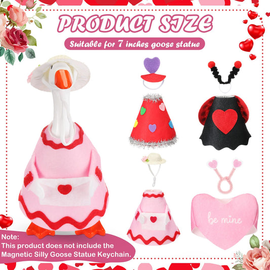 AmazingSpark pink heart dress outfit brightens workspace or bedside display