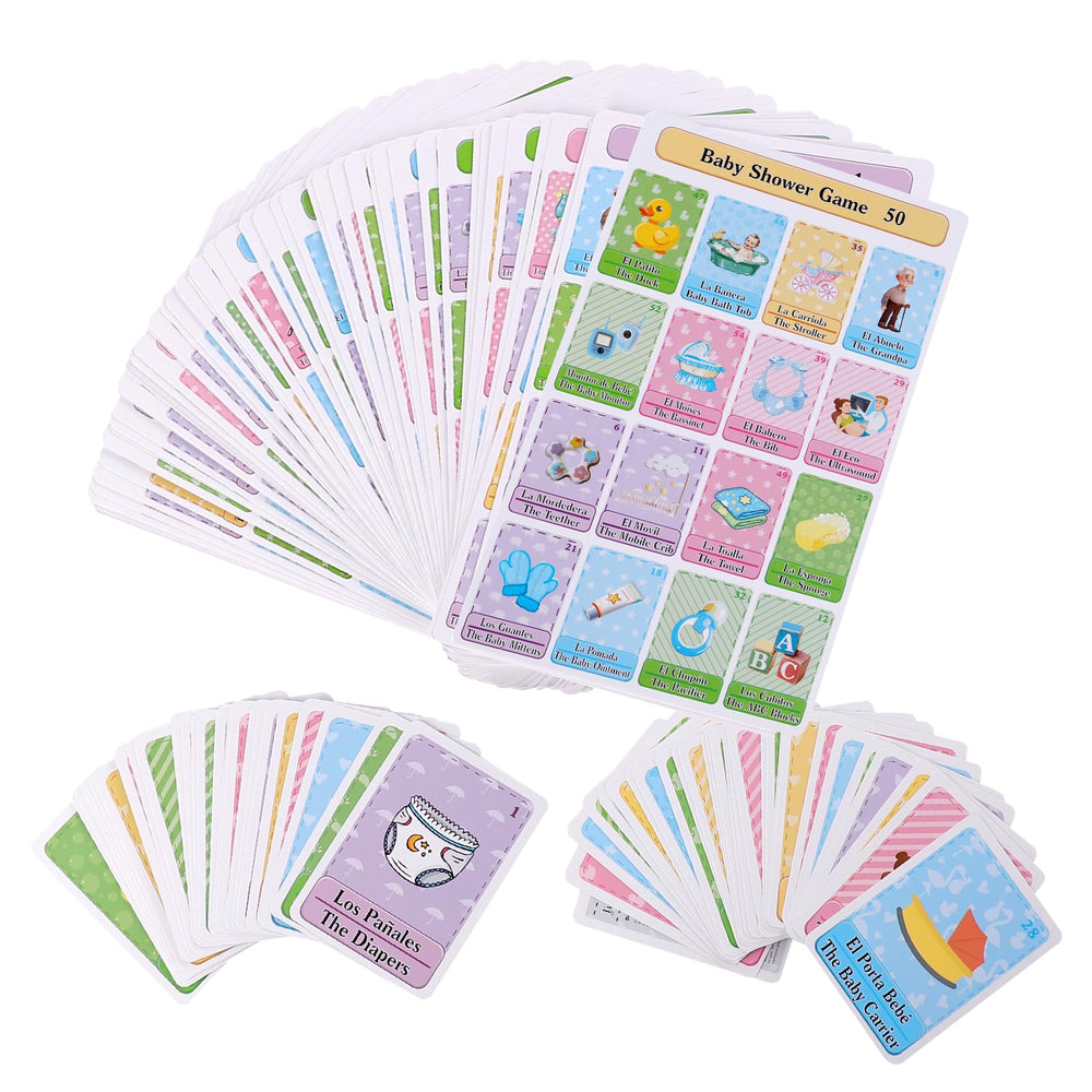 Ambercalm baby shower bingo board for group play and fun