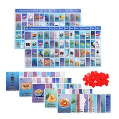 Ambercalm Puerto Rican Bingo board for family game night with vibrant visuals and island flair