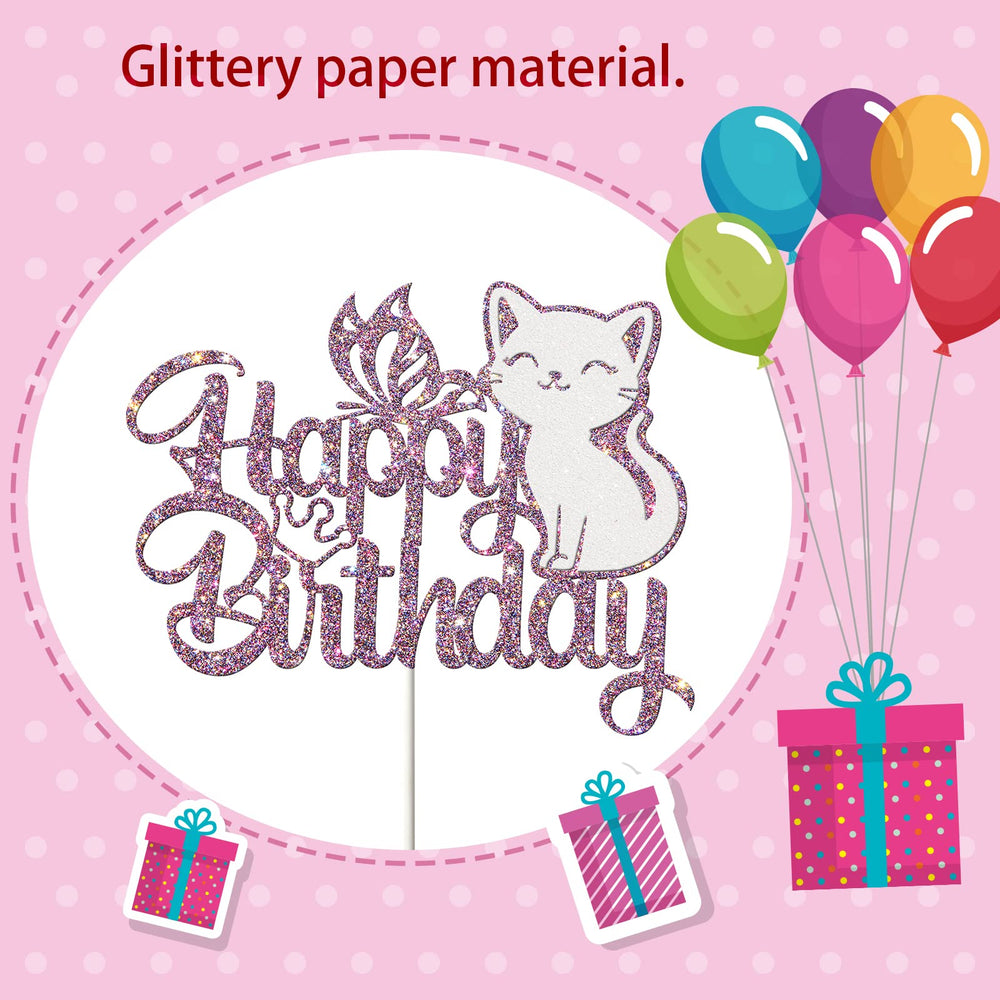 Ambishi butterfly cake topper enhances party decor with a charming butterfly accent