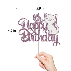 Ambishi kitten pawty topper creates playful kitten theme for cakes