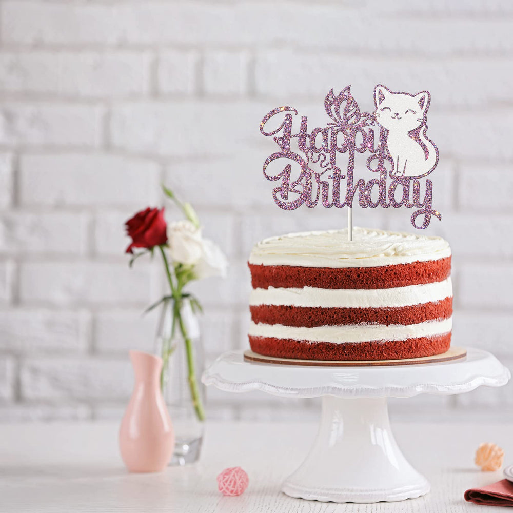 Ambishi meow pawprint decor topper adds cute paw detail to desserts