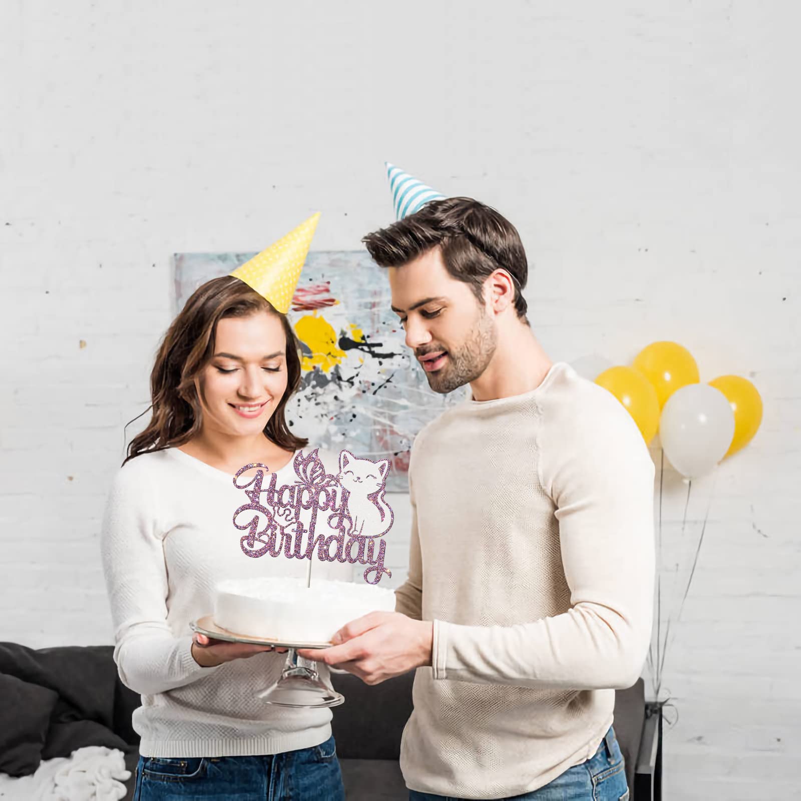 Ambishi party decoration topper for birthdays sparkles on celebration cakes