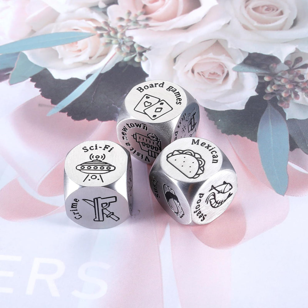 AMBREGRISSUN movie decision dice helps couples choose films for cozy nights.