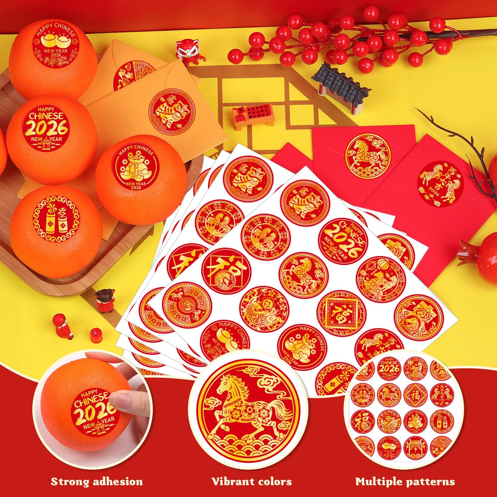 AMCEMIC stickers 1.5-inch rounds seal cards.