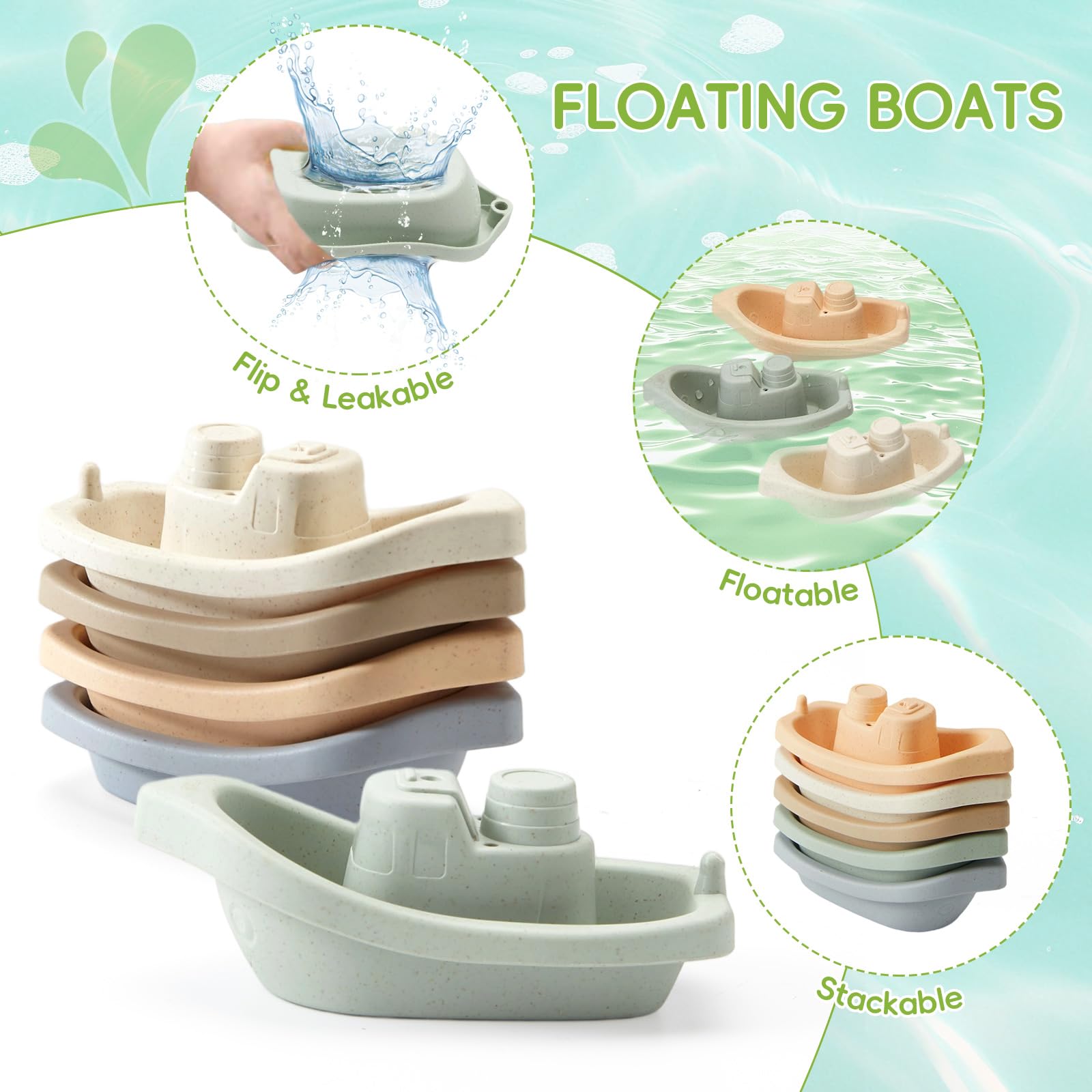 AMCHSURI water-jet bath toy releases streams for interactive tub time