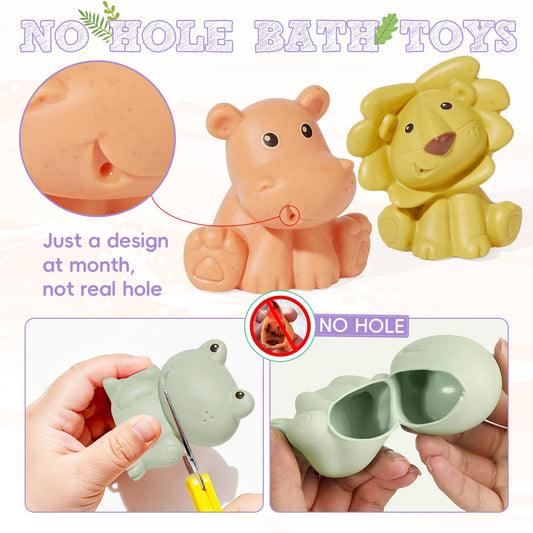 AMCHSURI lion bath toy floats, bright colors boost visual engagement during baths.