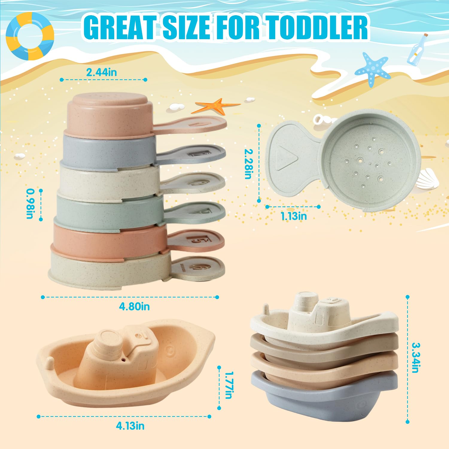 AMCHSURI mold-free design cleans quickly for stress-free bath time