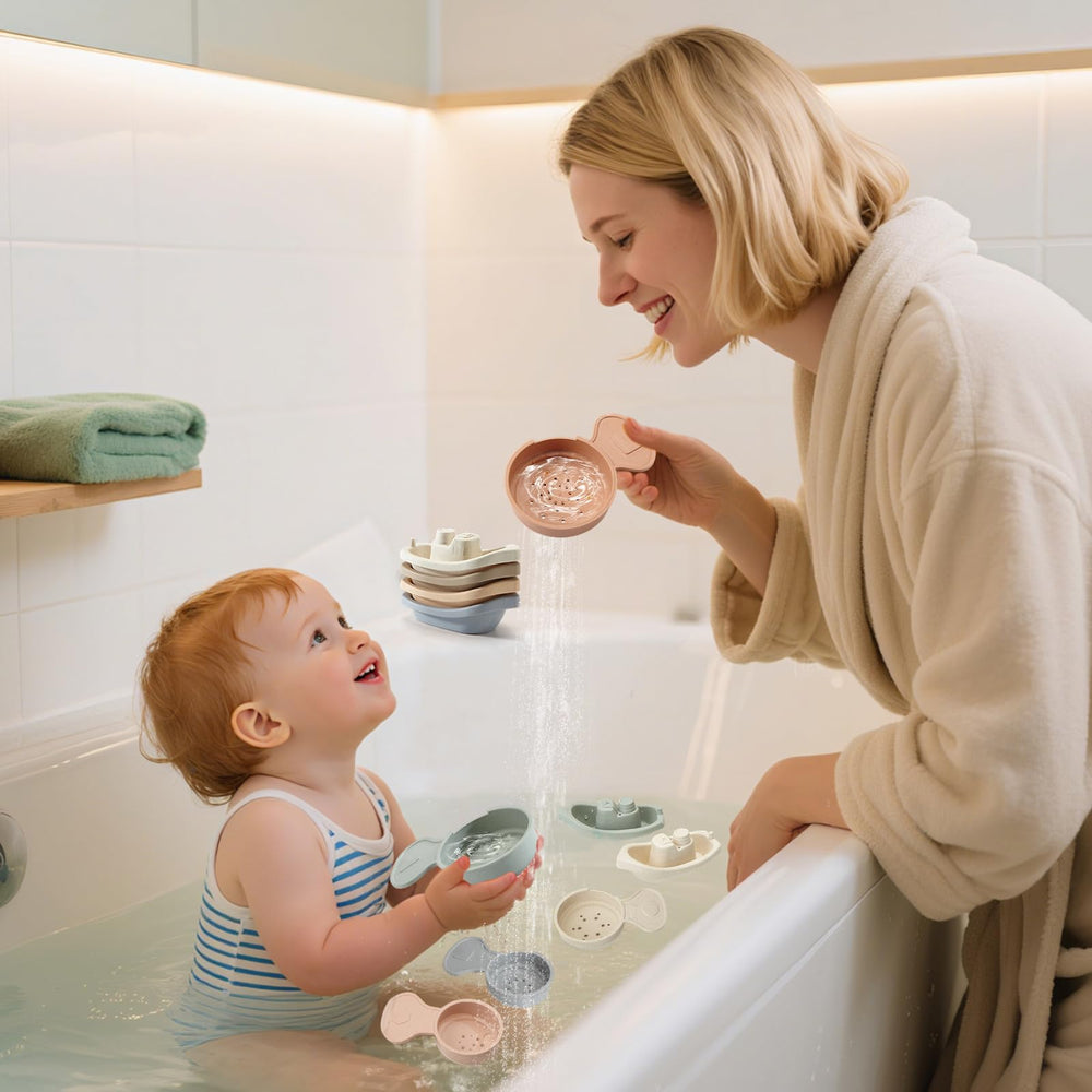 AMCHSURI education-focused bath time encourages exploration and pretend play