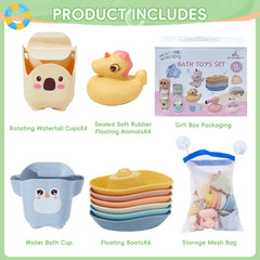 AMCHSURI toddler bath toys creatively used in tub