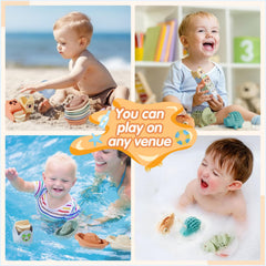 AMCHSURI pour-and-spin playset invites toddlers to explore pouring safely.