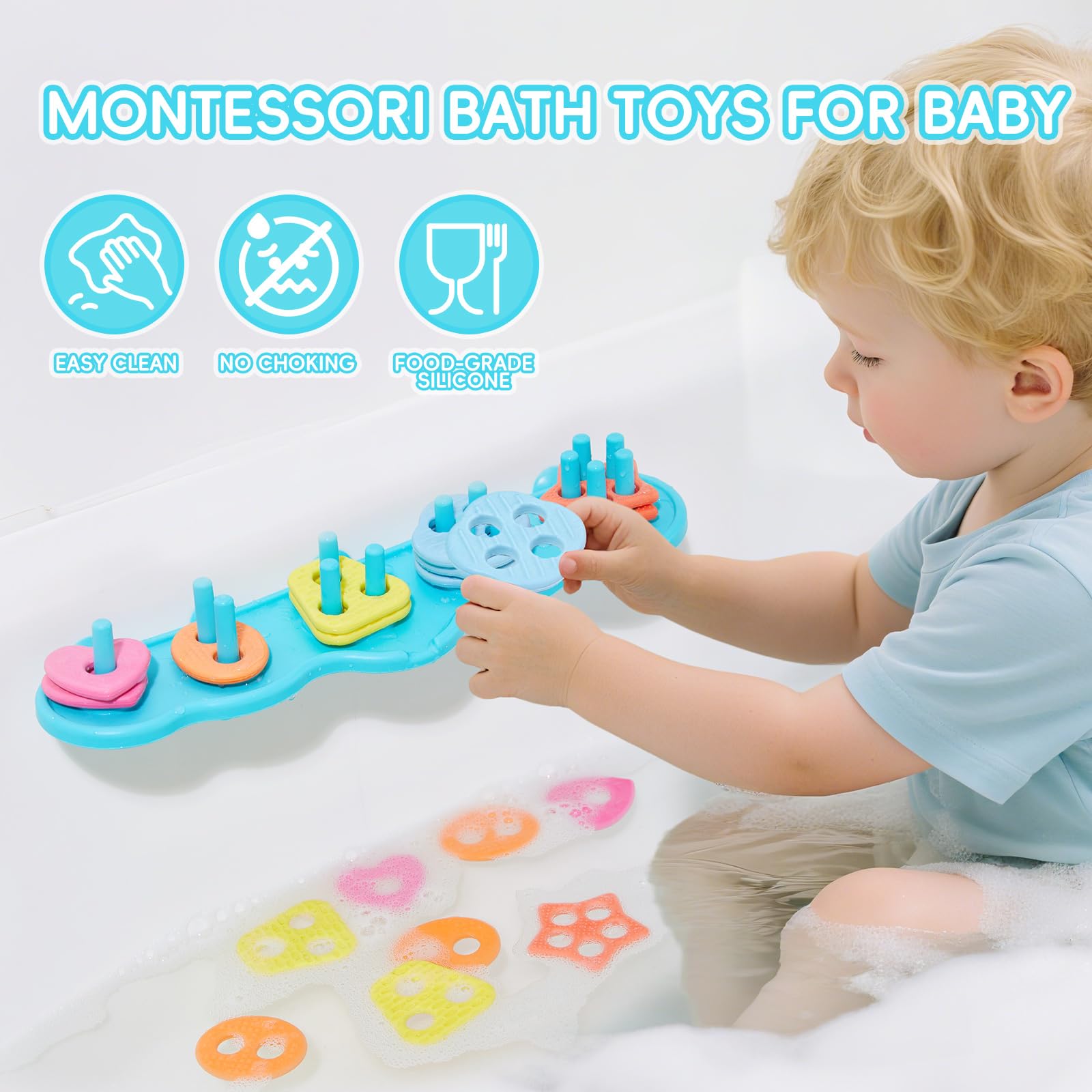 AMCHSURI silicone color-shape sorter for early learning
