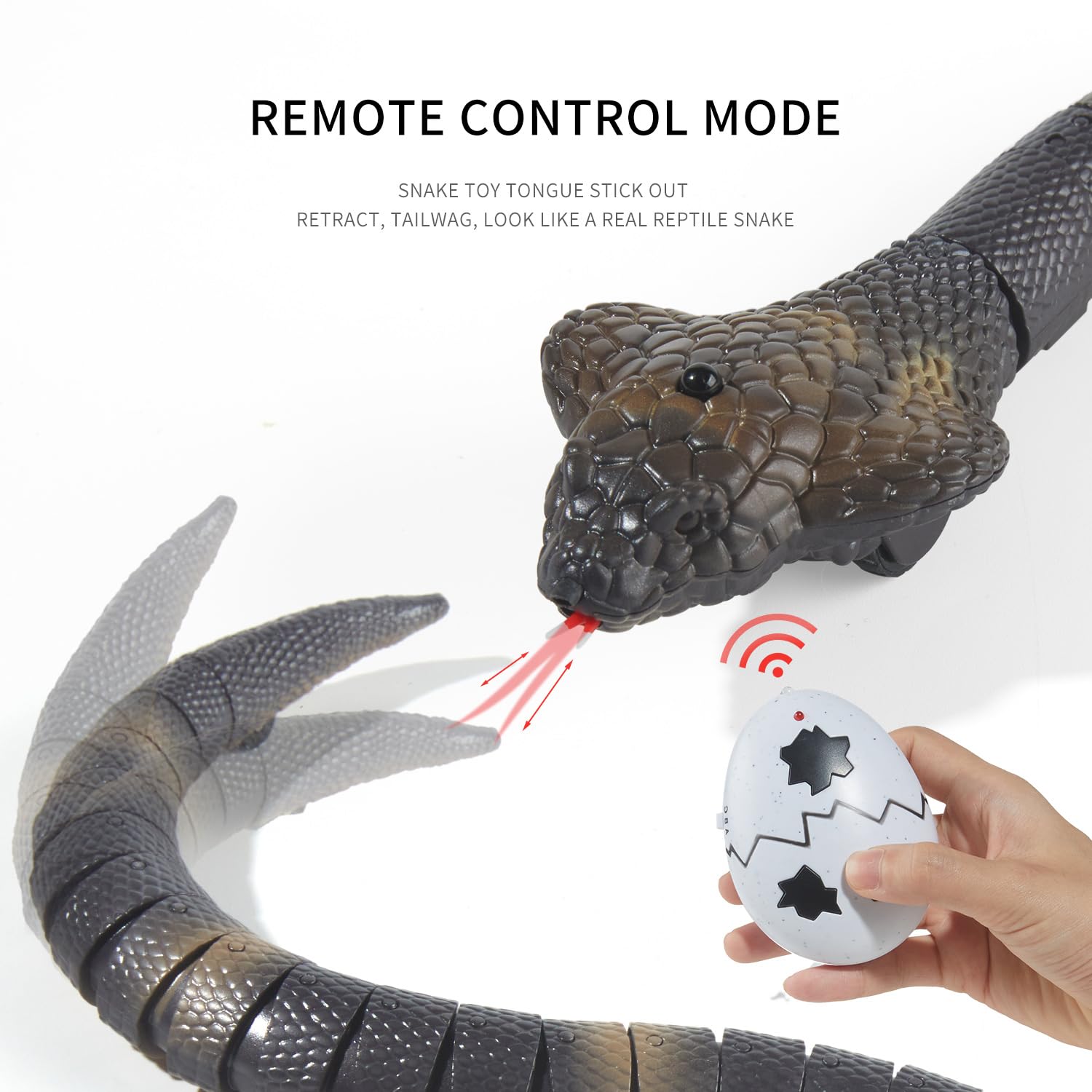 AMCHSURI handheld remote controller for easy snake control during play.