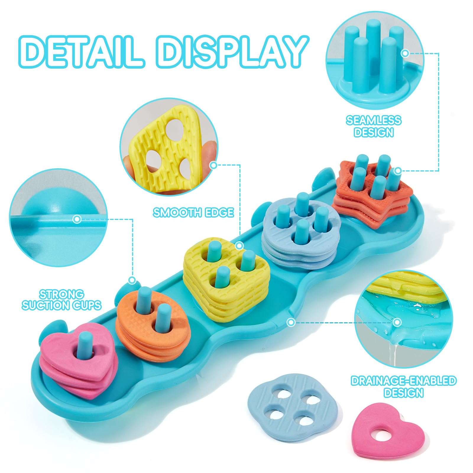 AMCHSURI soft-edged silicone pieces with tactile textures