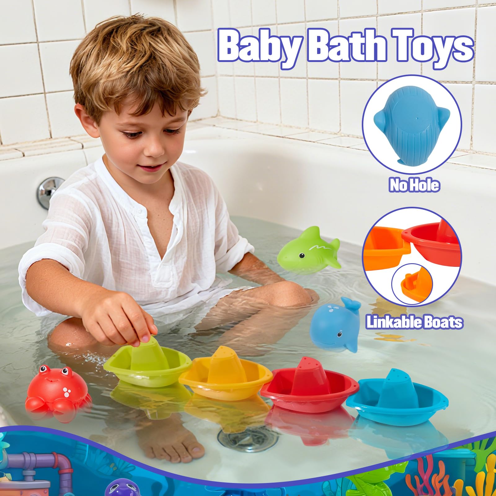 AMCHSURI soft bath toys resist tearing while staying safe during play.