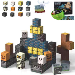 amdohai magnetic blocks in spooky town set for imaginative play and STEM exploration.