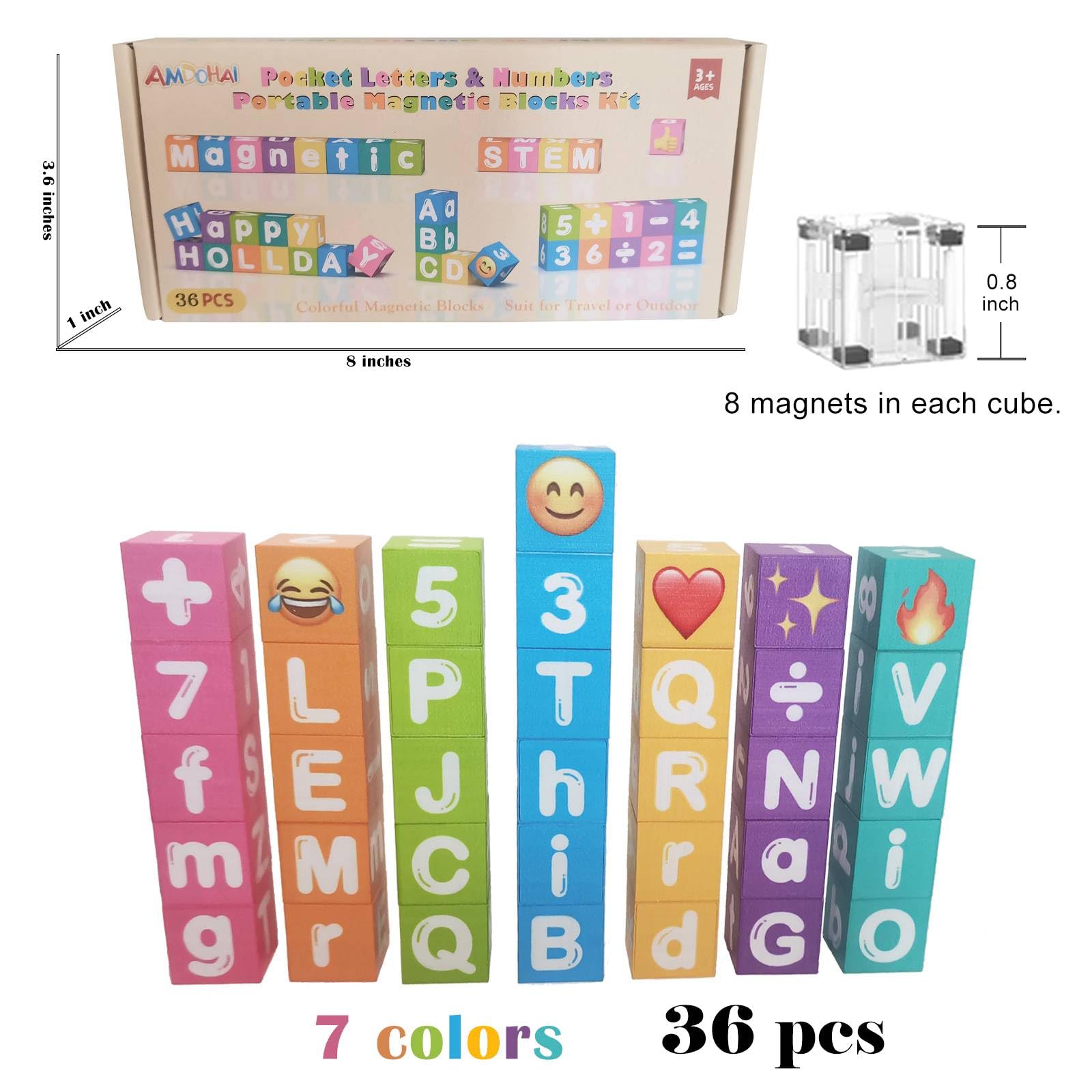 amdohai blocks colorful set supports homeschool or classroom activities and group play
