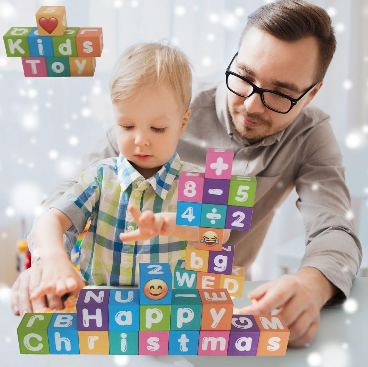 amdohai blocks numbers emoticons image demonstrates numerical symbols and mood icons for expressive learning