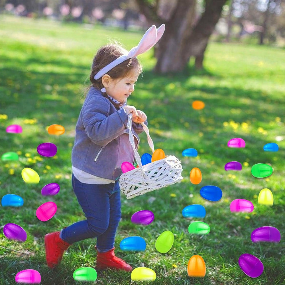 AMENON blue jumbo egg, durable plastic for festive display