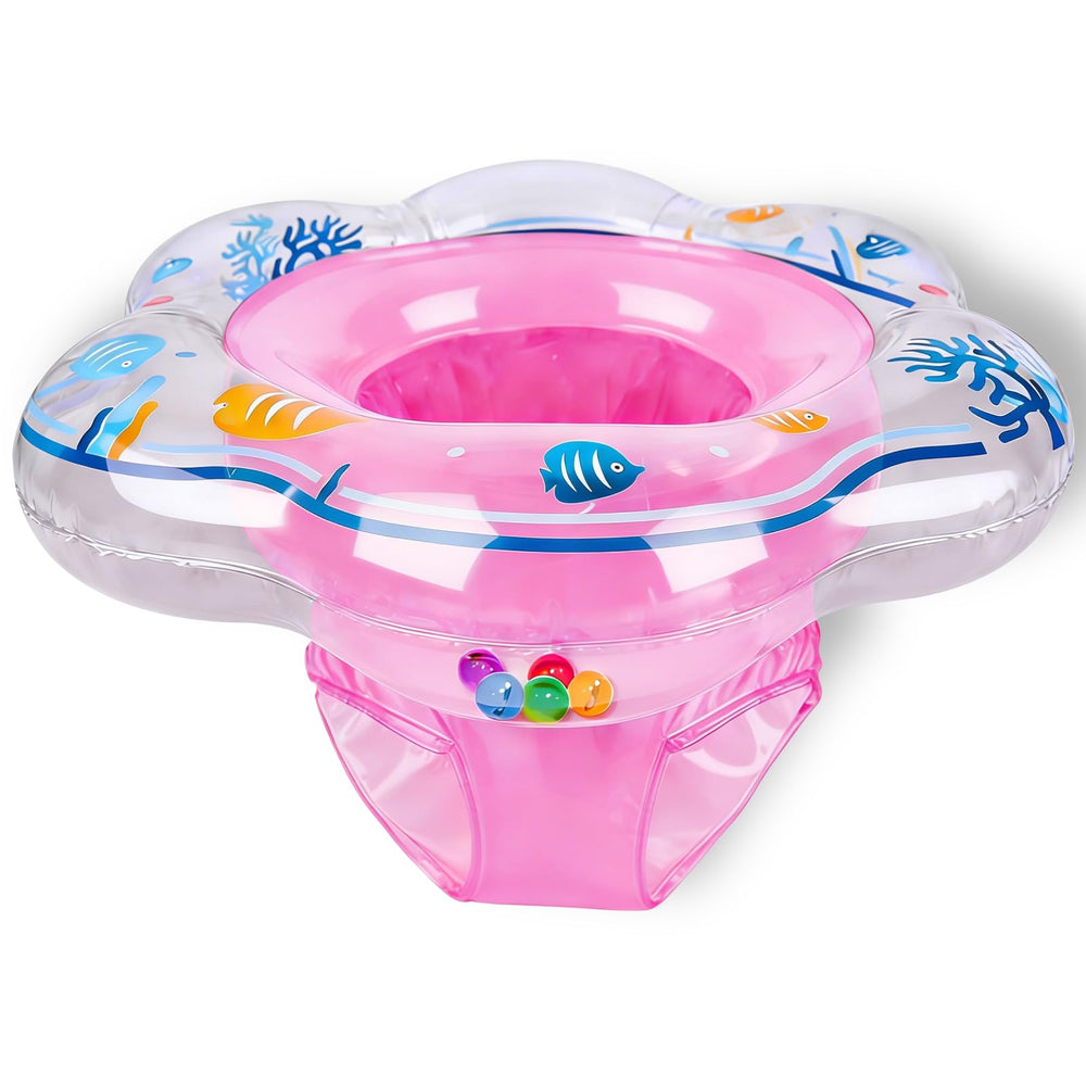 AMENON baby pool float with double airbag seat for secure training