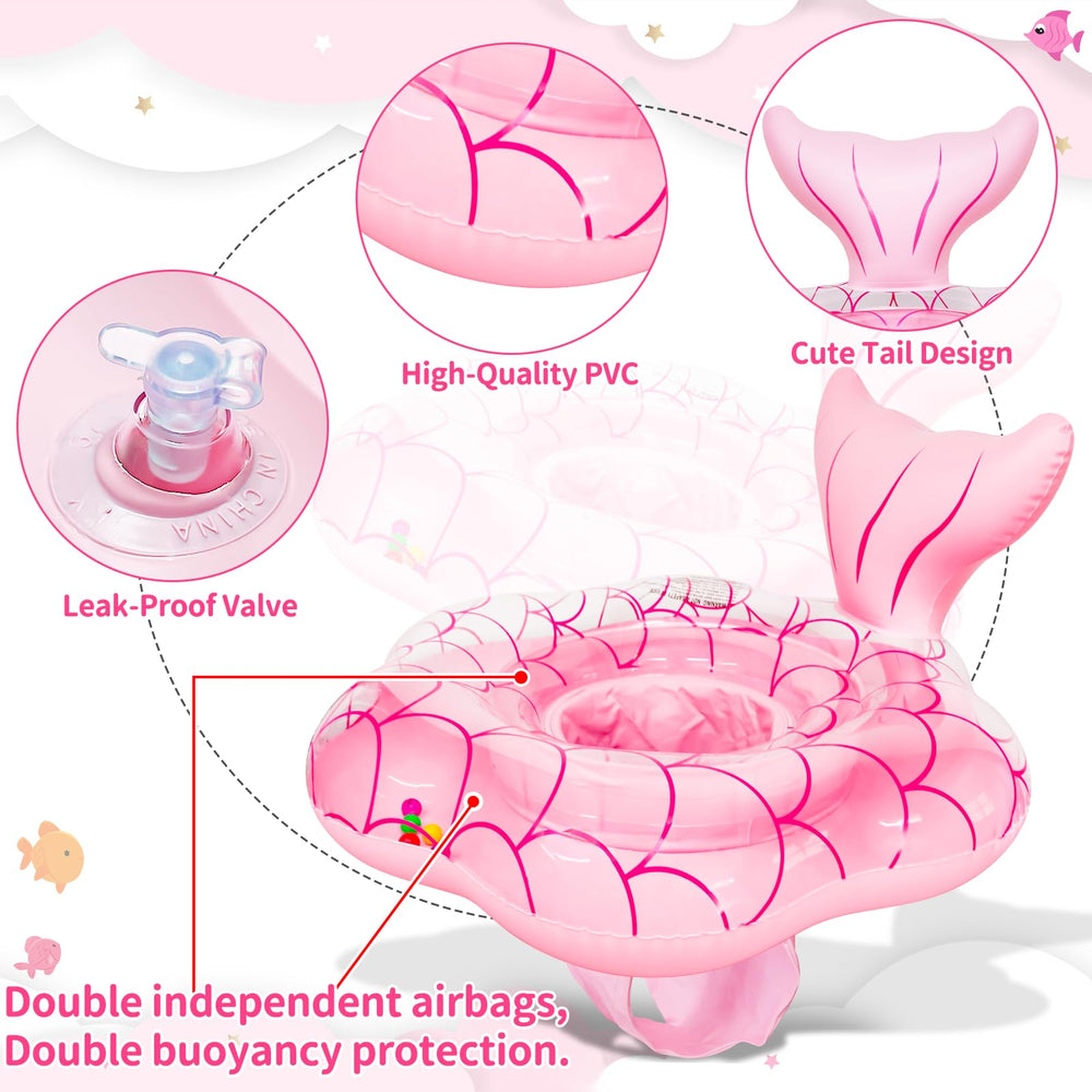 AMENON durable PVC material float is leak-resistant and skin-friendly