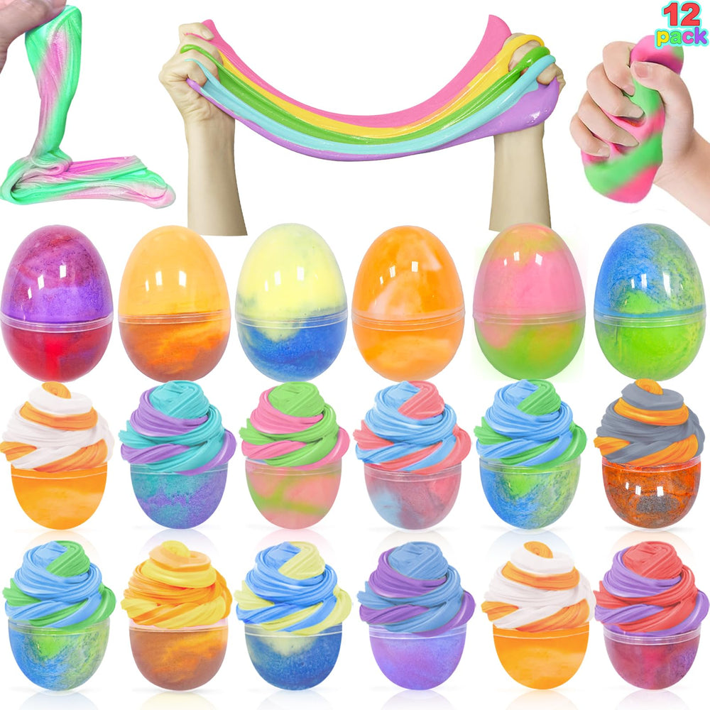 AMENON Easter eggs with butter slime for tactile play and sensory fun.