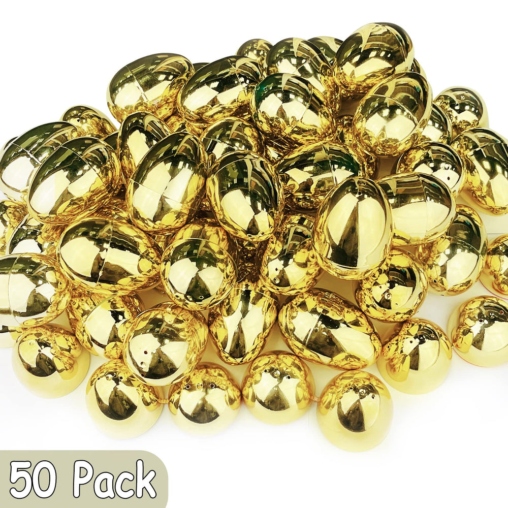 AMENON eggs with bright metallic gold finish for festive Easter baskets