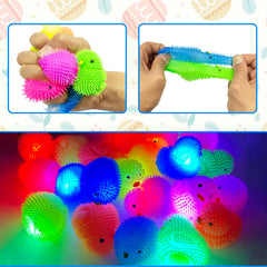 AMENON LED puffer ball inside egg with flashing lights for interactive play