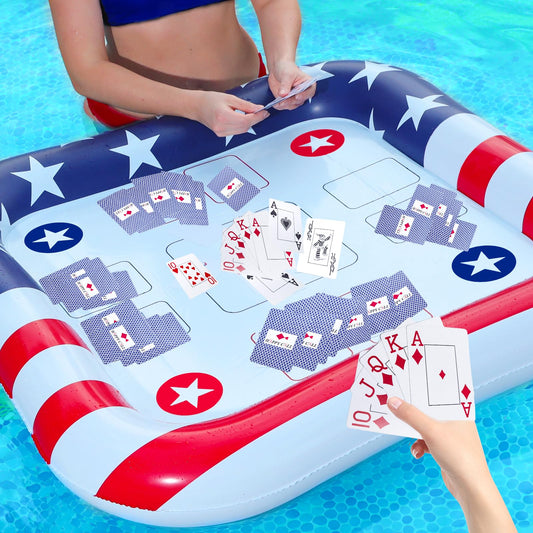 AMENON pool party table with built-in cooler for beverages