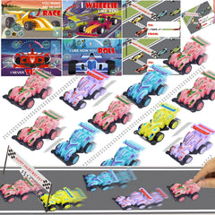 AMENON pull-back kart cars pack for classroom gifts and play
