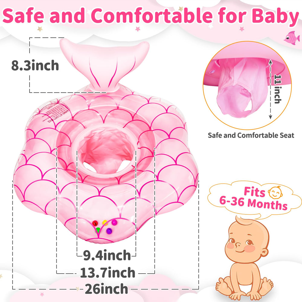 AMENON safety-seat baby float keeps child upright for easy toy exploration