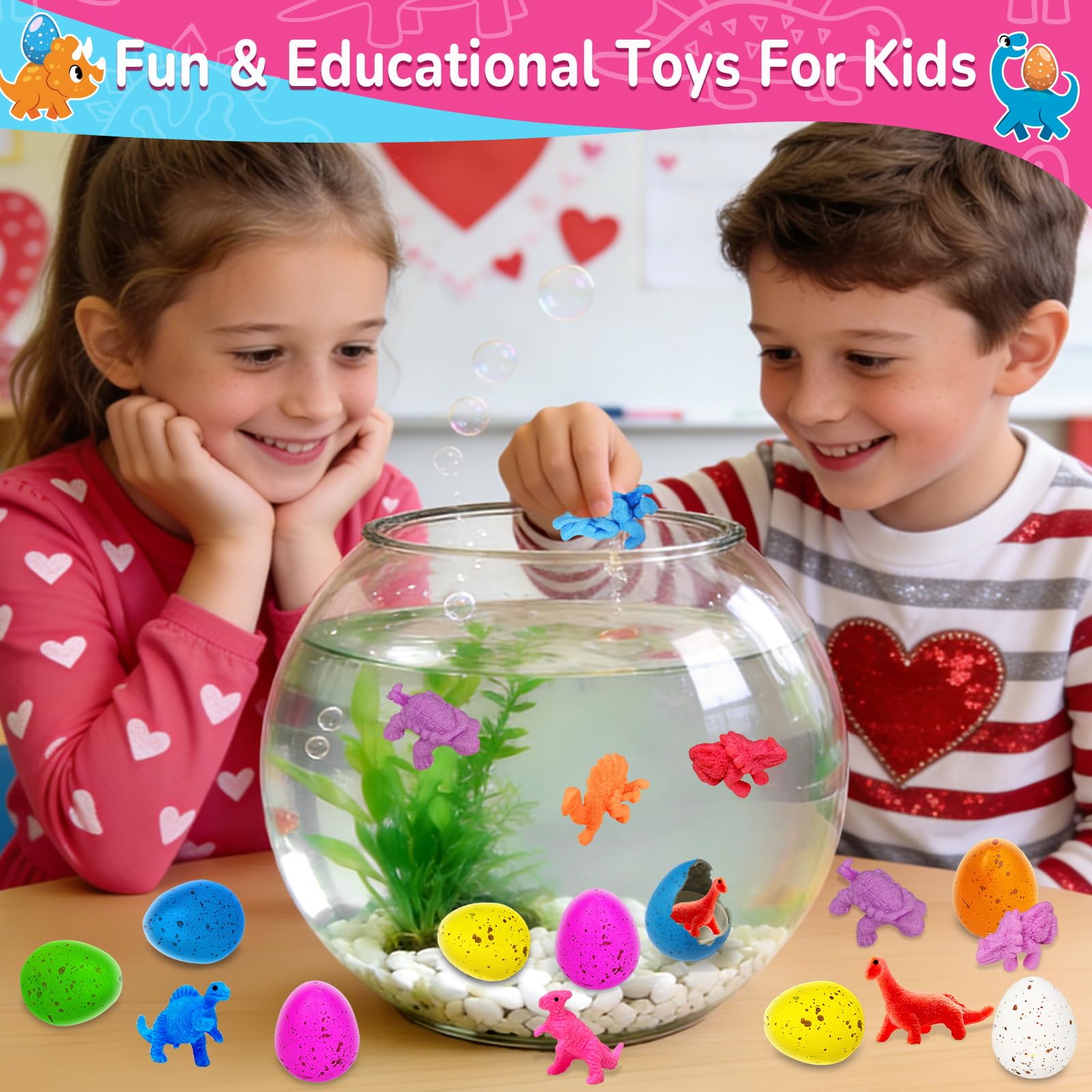 AMENON six-color eggs create vibrant, collectible dinos for playful learning and show-and-tell.