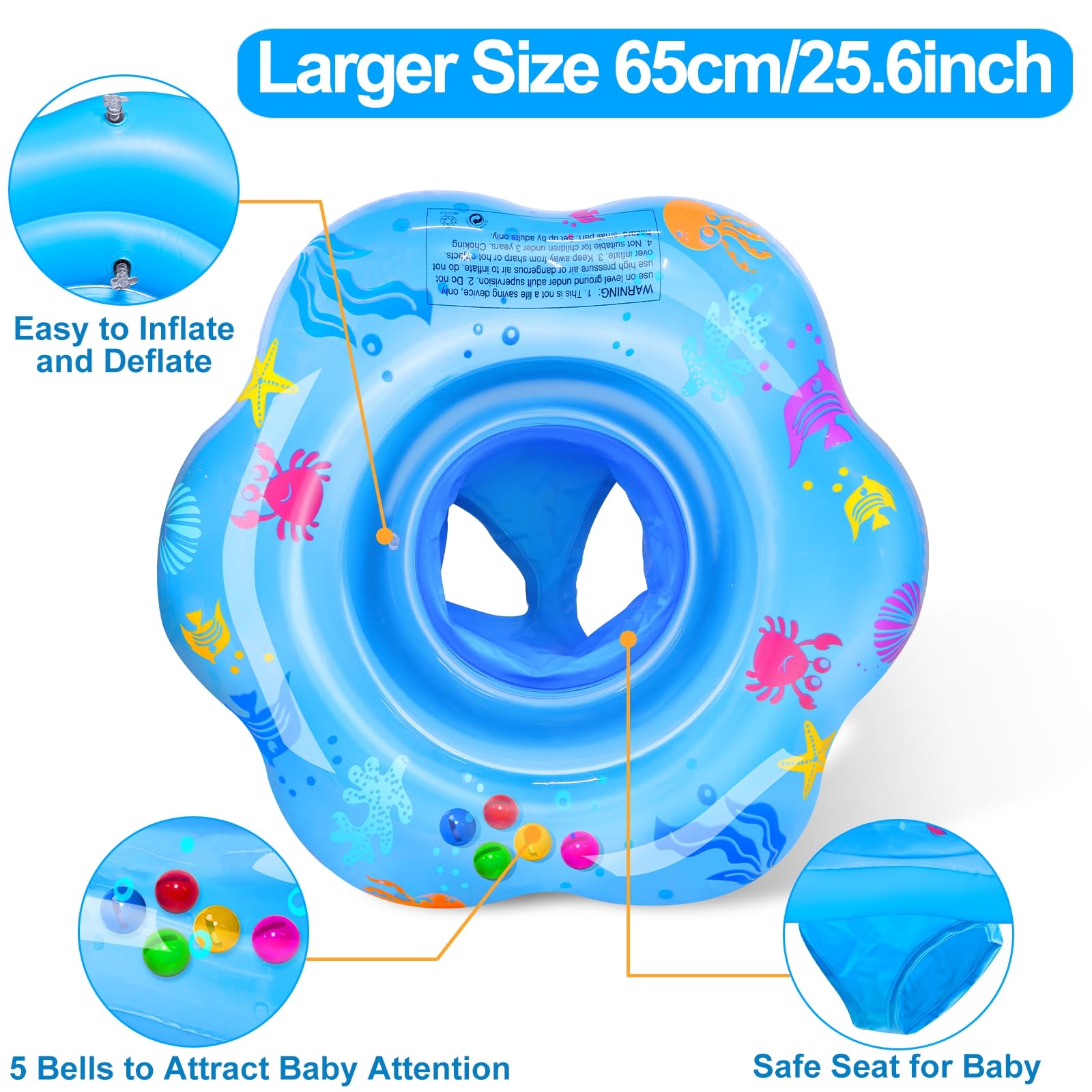 AMENON two air valves enable quick inflation and secure setup before swimming.