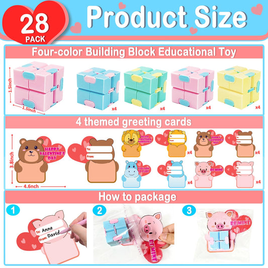 AMENON valentines cards collection with playful designs for class exchanges