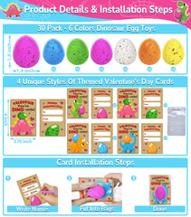 AMENON valentines cards for kids pair with eggs for easy classroom exchanges.