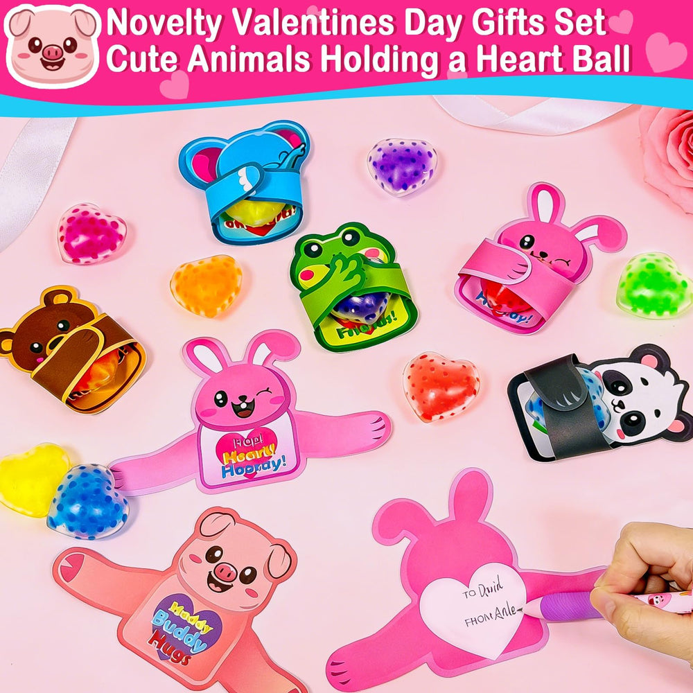 AMENON Valentine's Day card included for kids to write To From notes.