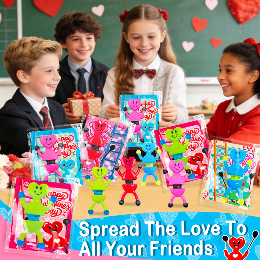 AMENON Translucent heart cases hold Valentines items for easy storage.
