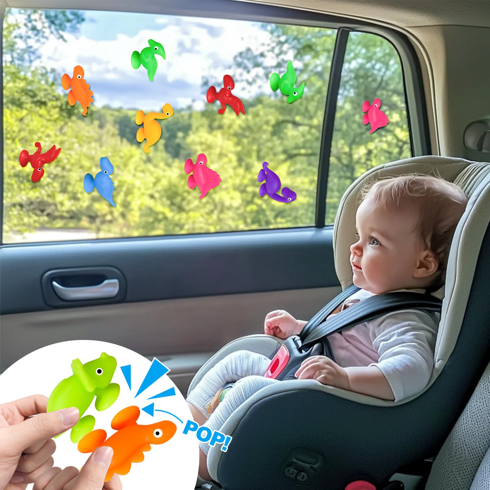 AMENON toys with suction cups detach with a pop during play