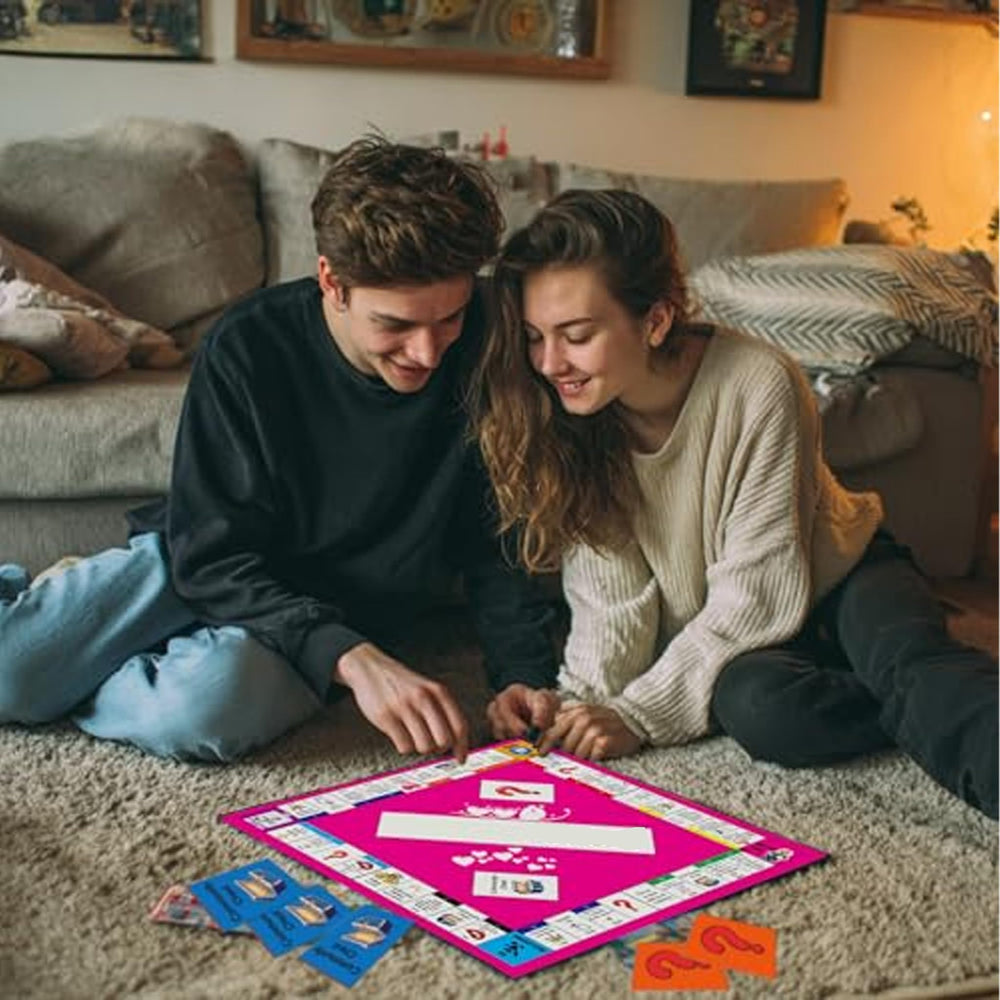 Amerbe 18+ anniversary game in action emphasizing playful intimacy and connection.