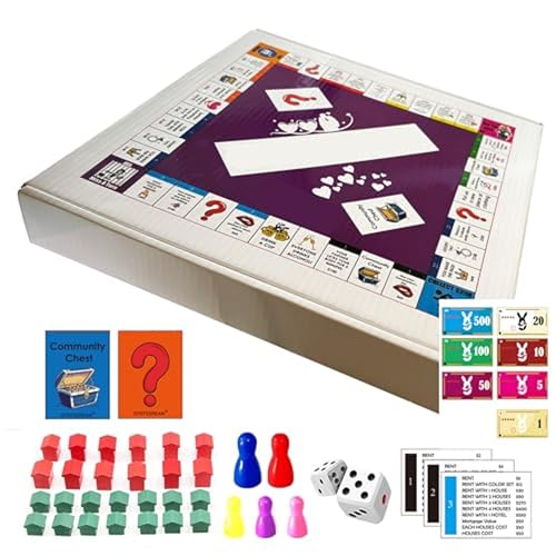 Amerbe Couple Opoly red and green house design showcasing premium gameplay setup.