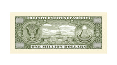American Art Classics million-dollar bills in hand for party or photo use