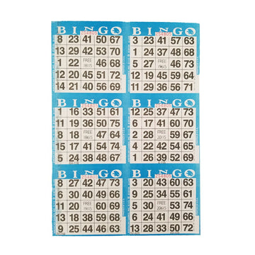 American Games bingo paper books in 10-color collection for varied game setups.