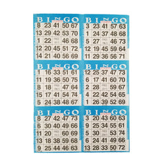 American Games bingo paper books in 10-color collection for varied game setups.