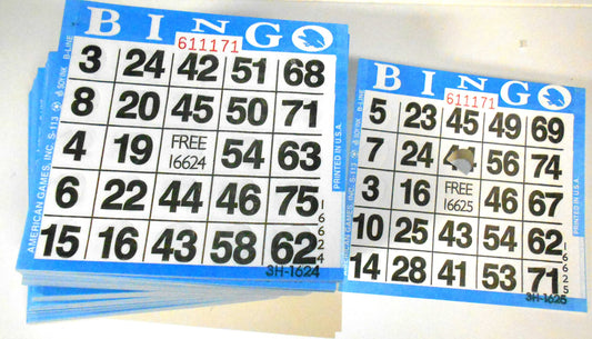 American Games Pushout Bingo Cards 500-ct on durable 60lb cardstock for easy punching