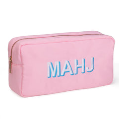 American Mahjong Tiles Bag open inside with padded interior protecting tiles on the move